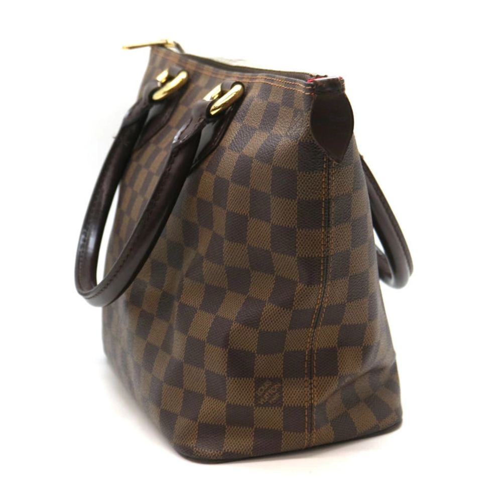 Louis Vuitton Saleya Handbag Ebene Brown Canvas Bag Tote Damier LV